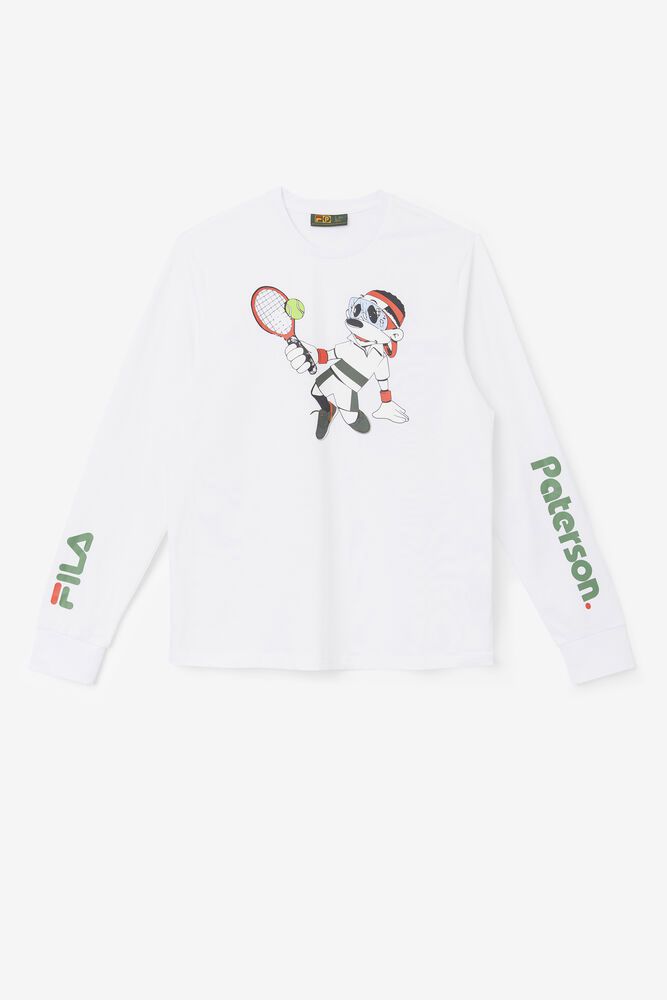 Fila X Paterson Long Sleeve T-Shirt White - Mens - 35721ZPBK